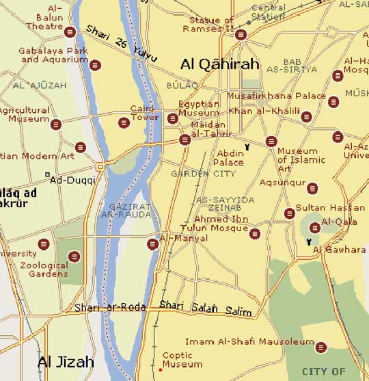 cairo tourist map